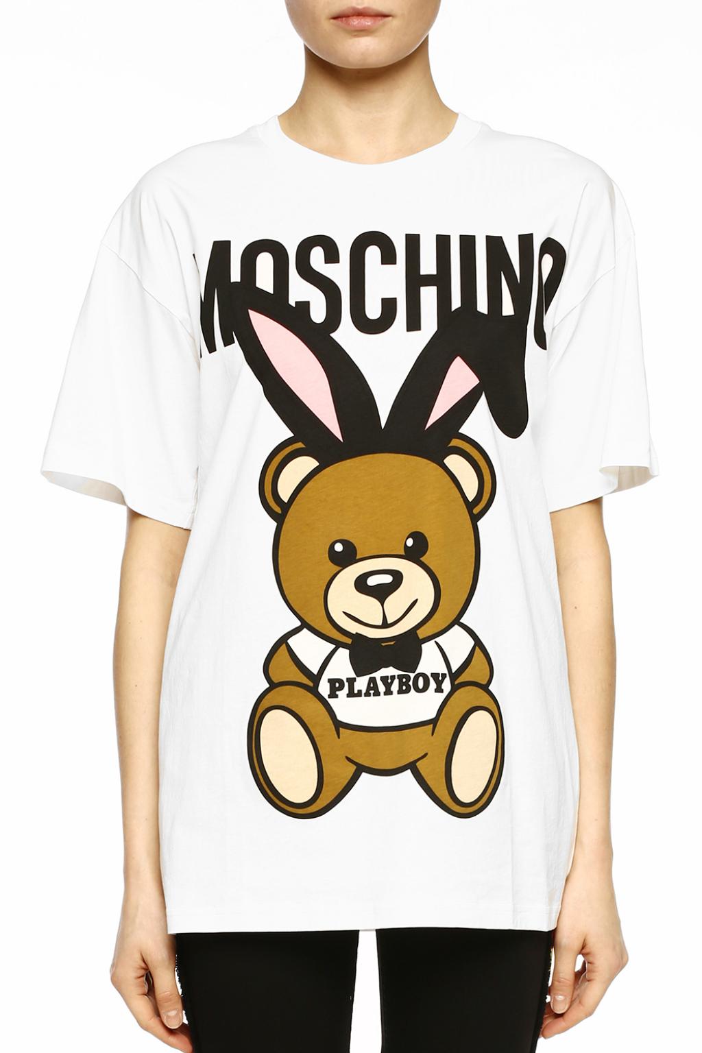 Moschino 'Bear Playboy' printed T-shirt | Women's Clothing | Vitkac